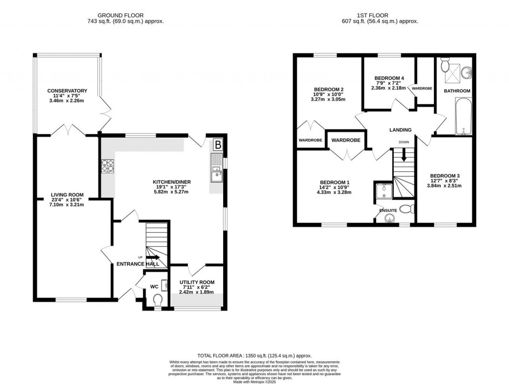 Floorplans For Berkeley Close, Hucclecote, Gloucester