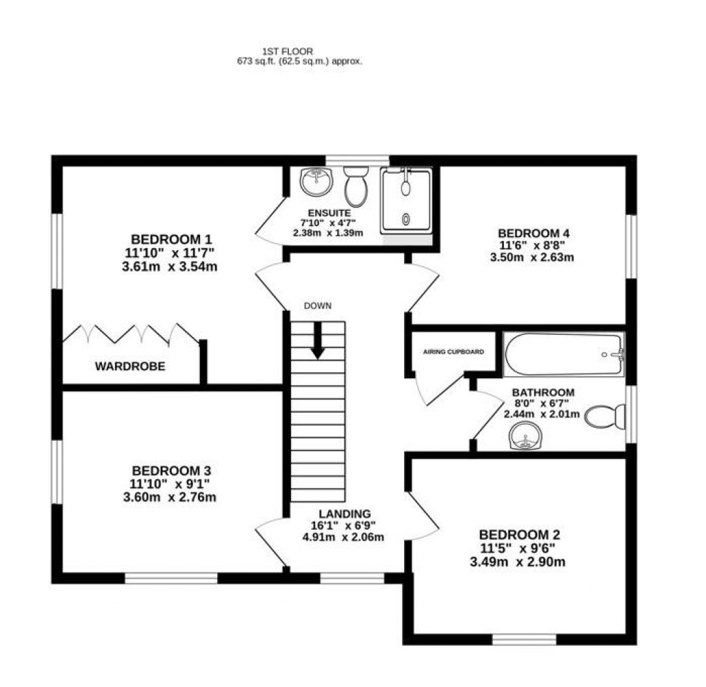 Floorplans For Great Oldbury Drive, Great Oldbury, Stonehouse
