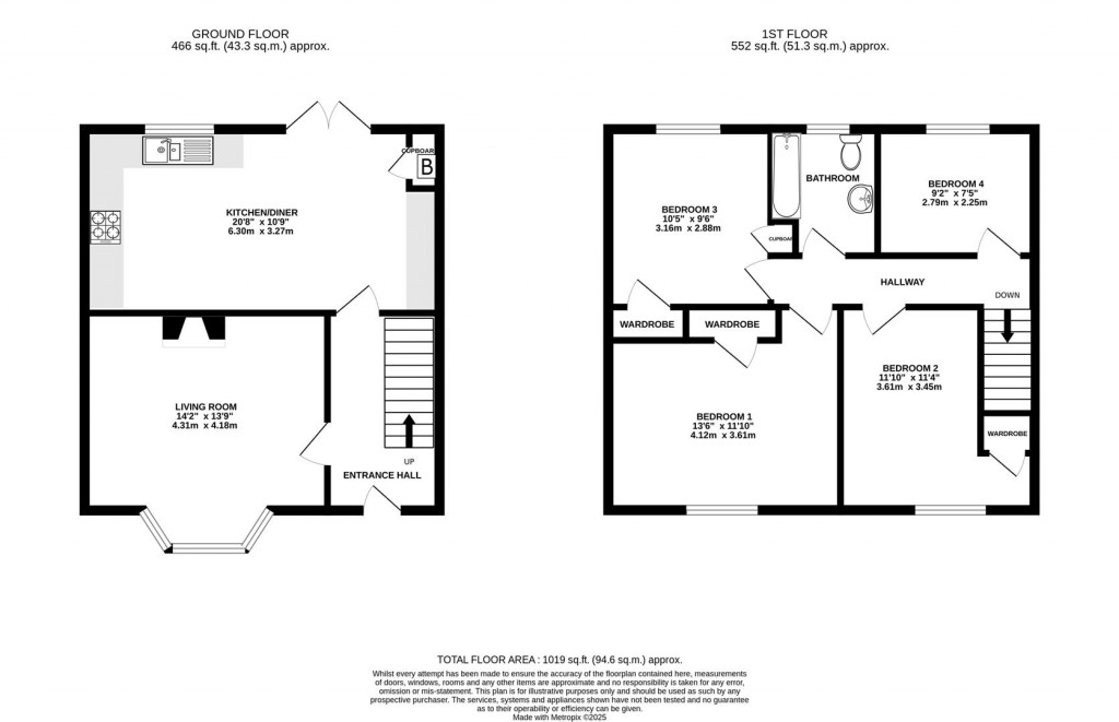 Floorplans For Blenheim Square, Cheltenham