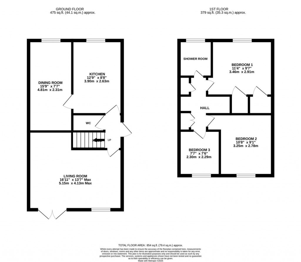 Floorplans For Blenheim Drive, Newent