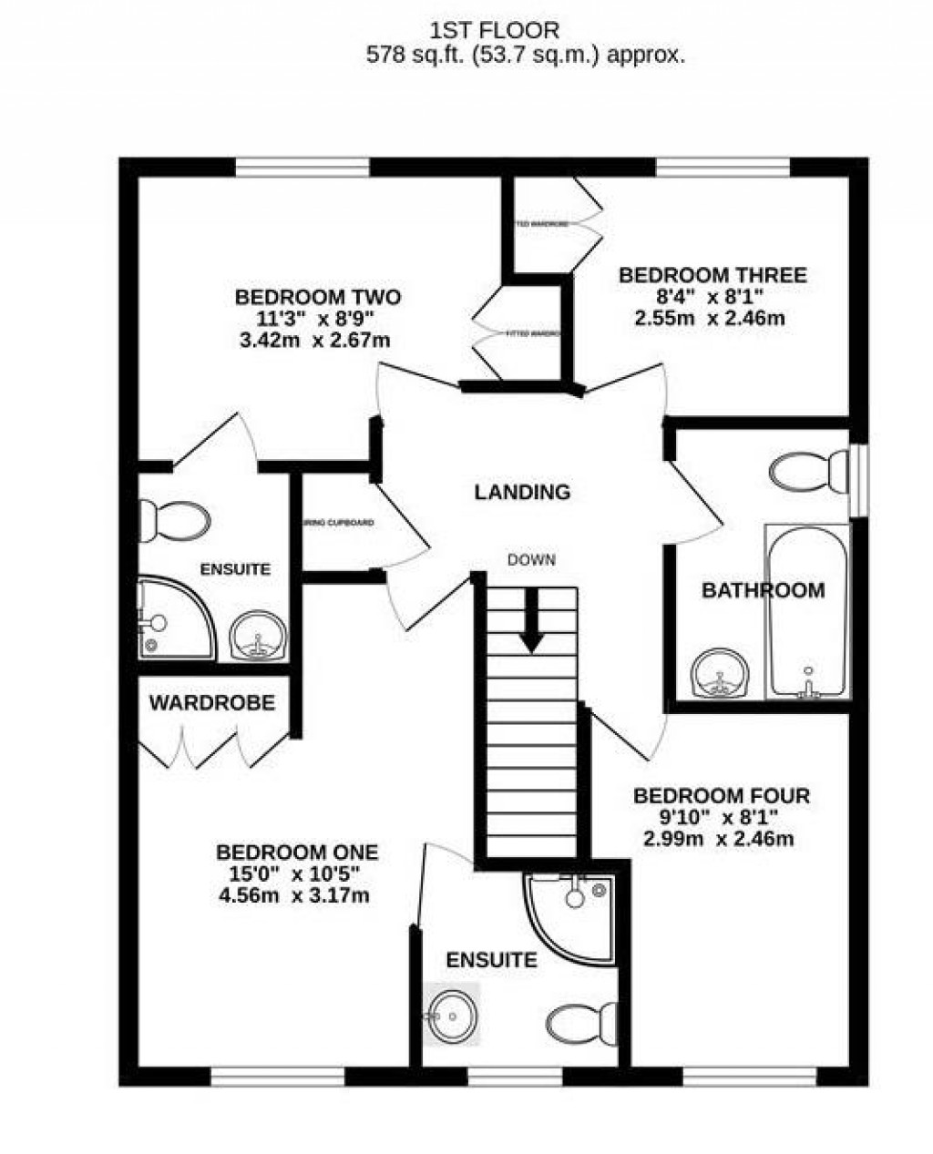 Floorplans For Stocken Close, Hucclecote