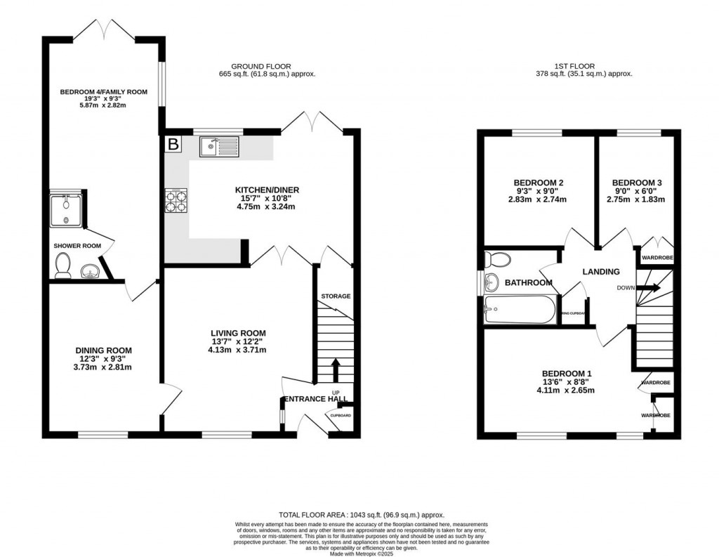 Floorplans For Woodbine Close, Abbeymead