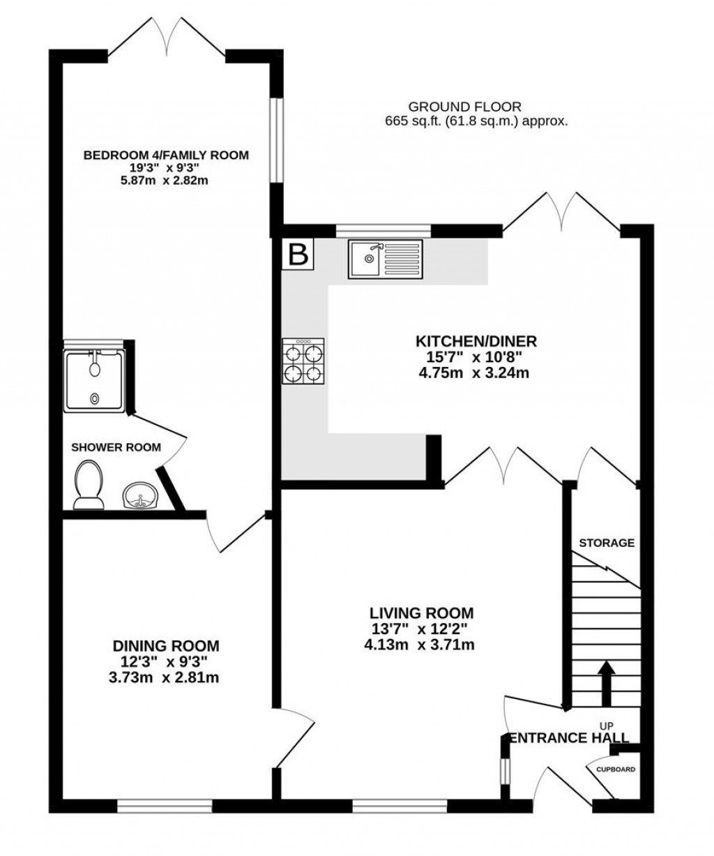 Floorplans For Woodbine Close, Abbeymead