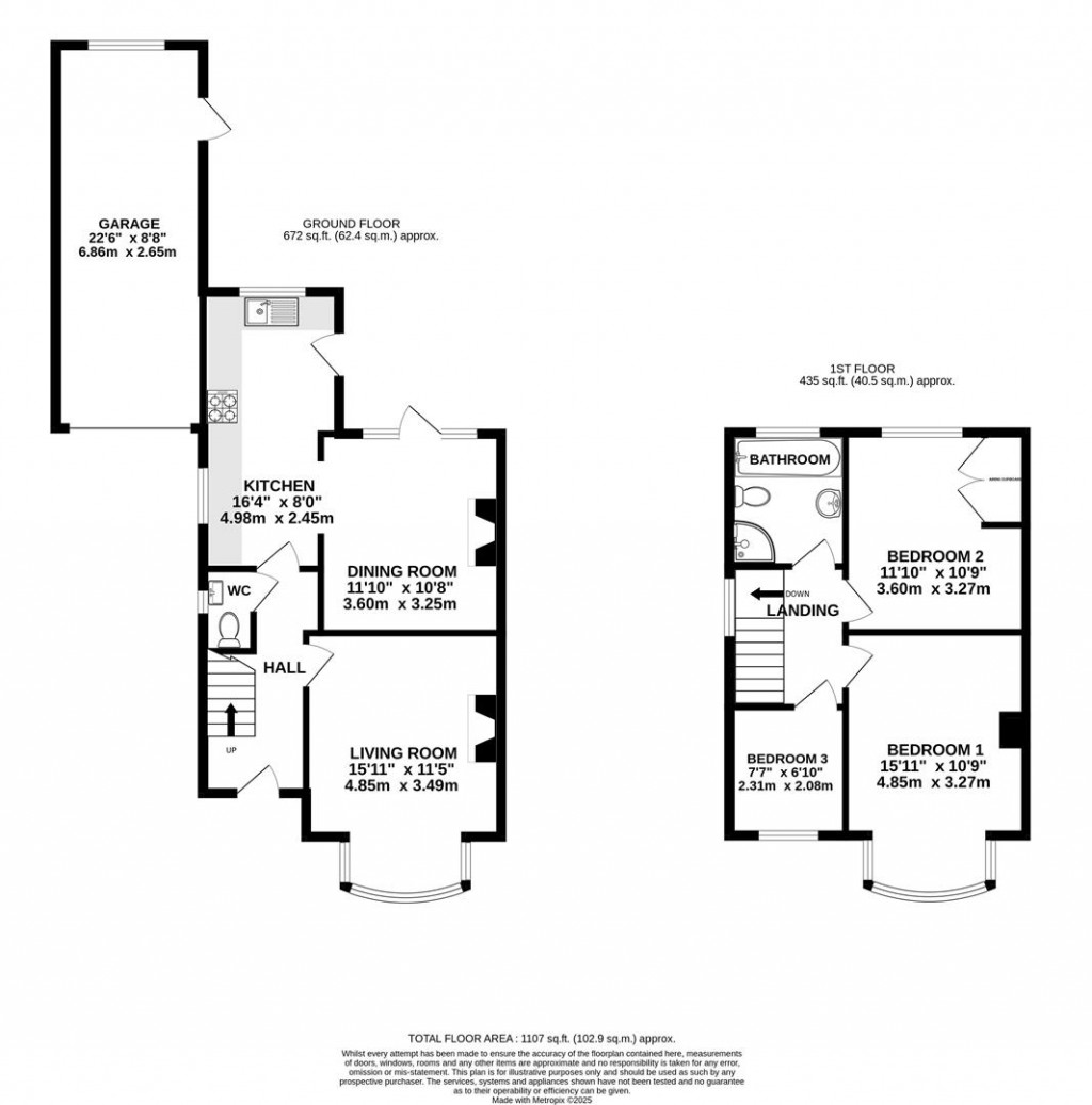 Floorplans For Colin Road, Barnwood, Gloucester