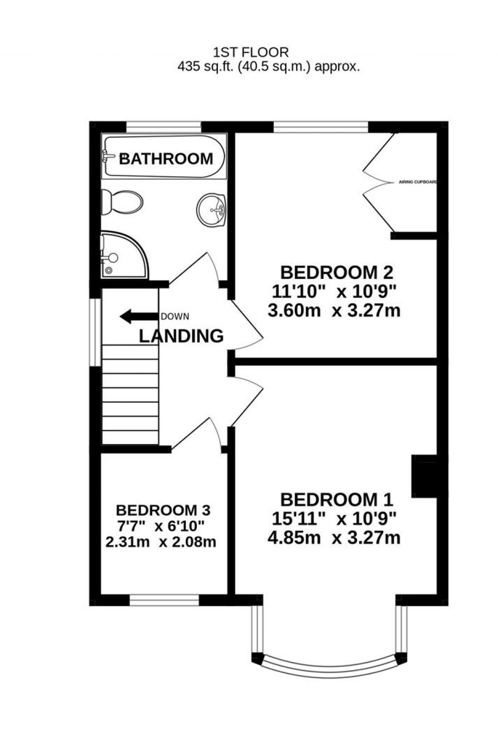 Floorplans For Colin Road, Barnwood, Gloucester