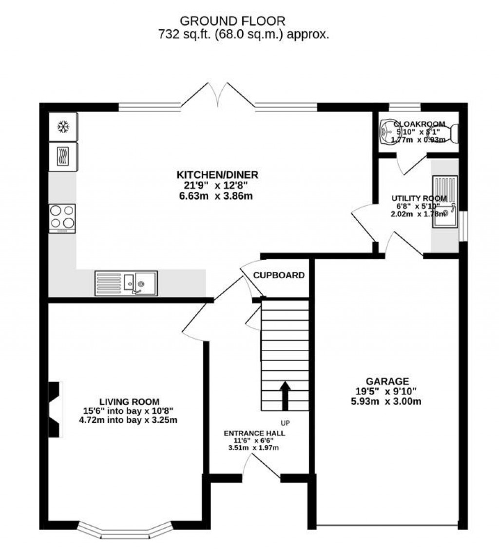 Floorplans For Great Oldbury Drive, Great Oldbury, Stonehouse