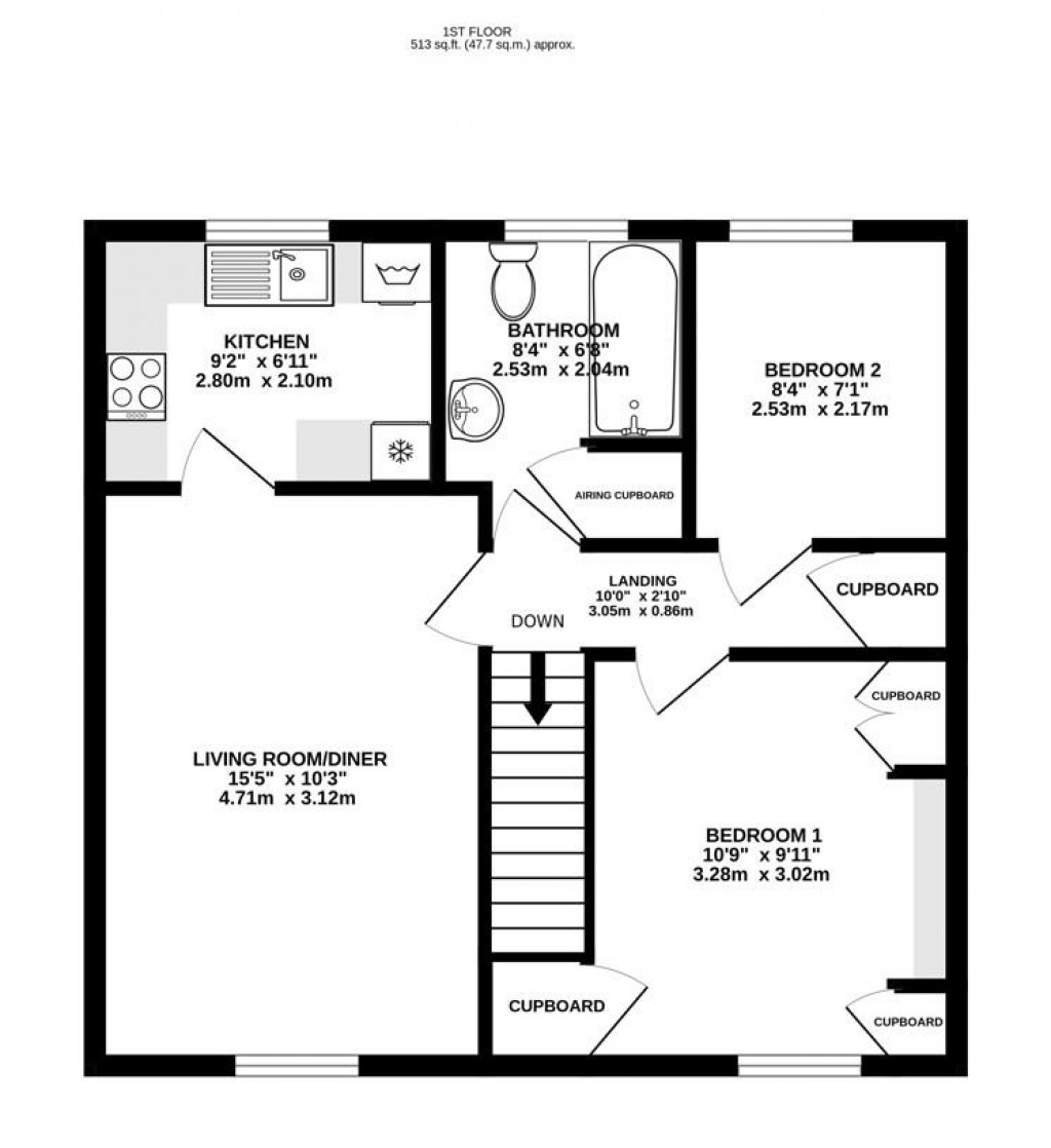 Floorplans For Westward Road, Ebley, Stroud