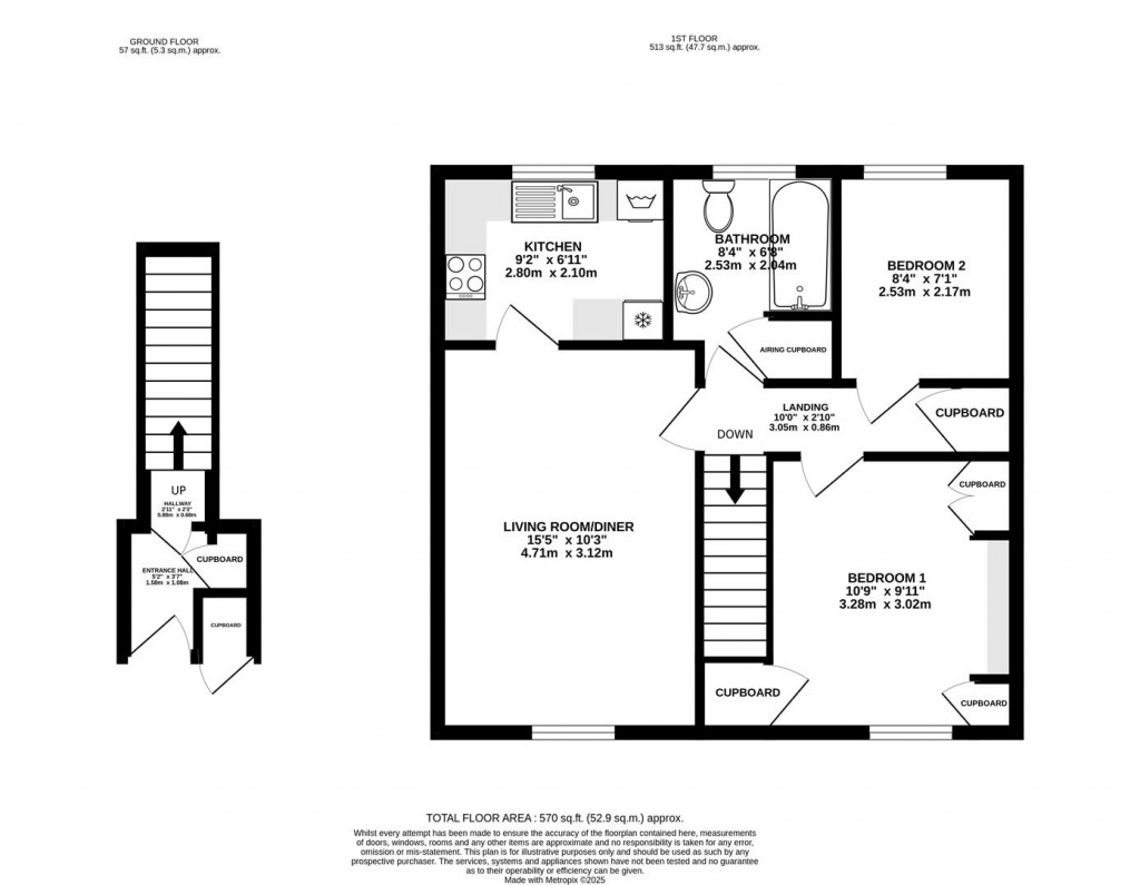 Floorplans For Westward Road, Ebley, Stroud