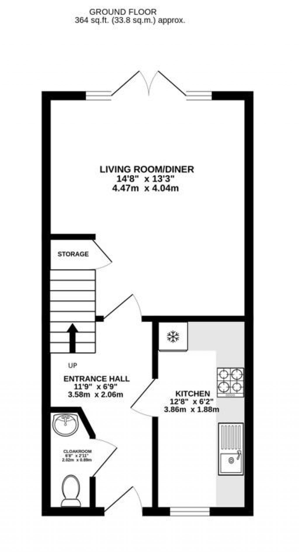 Floorplans For Ernest Creed Close, Great Oldbury, Stonehouse