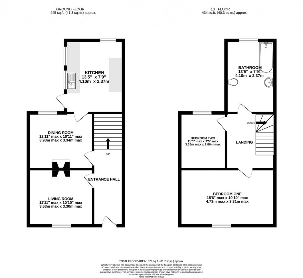 Floorplans For Sidney Street, Gloucester