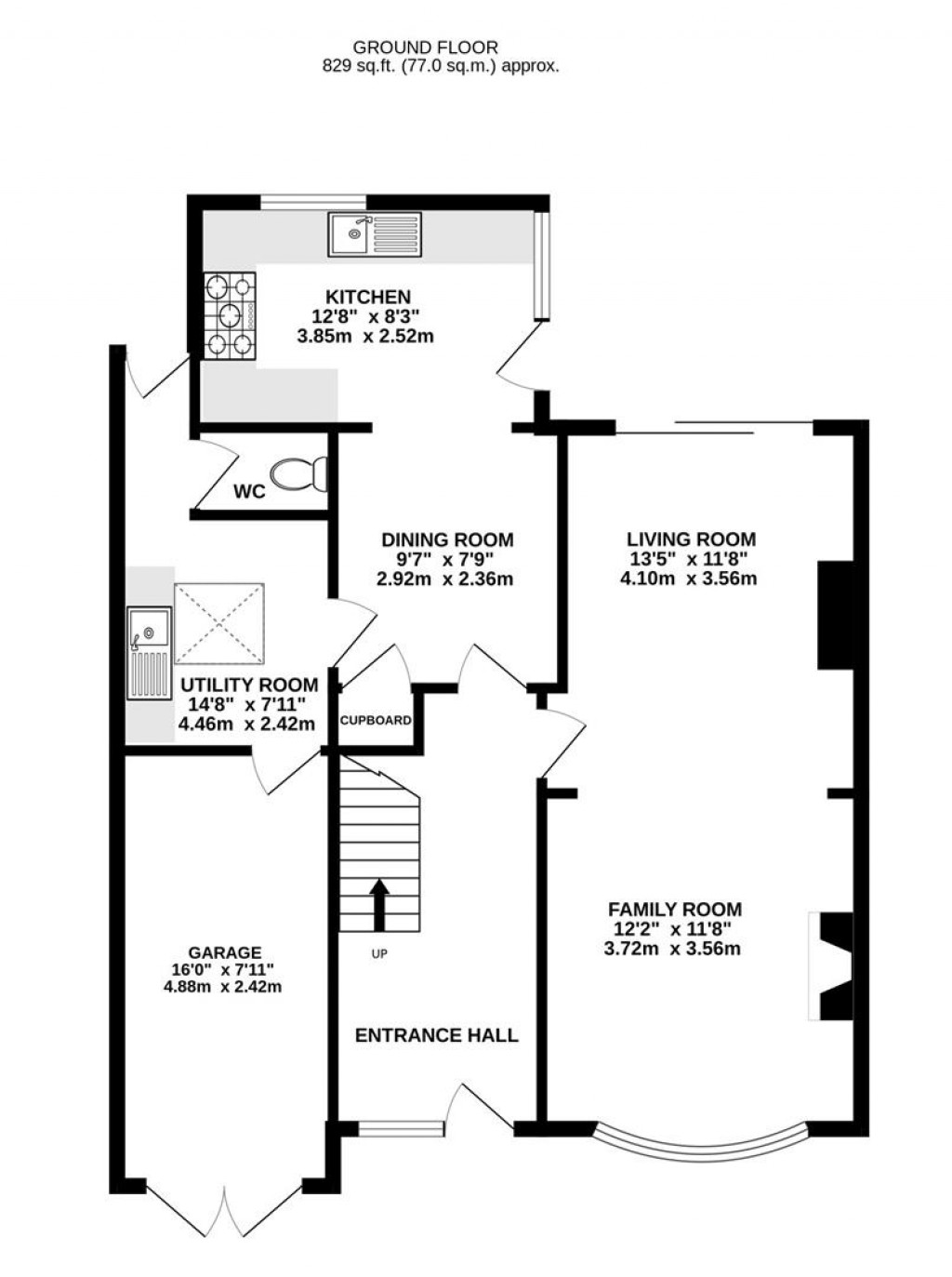 Floorplans For Lynmouth Road, Hucclecote, Gloucester