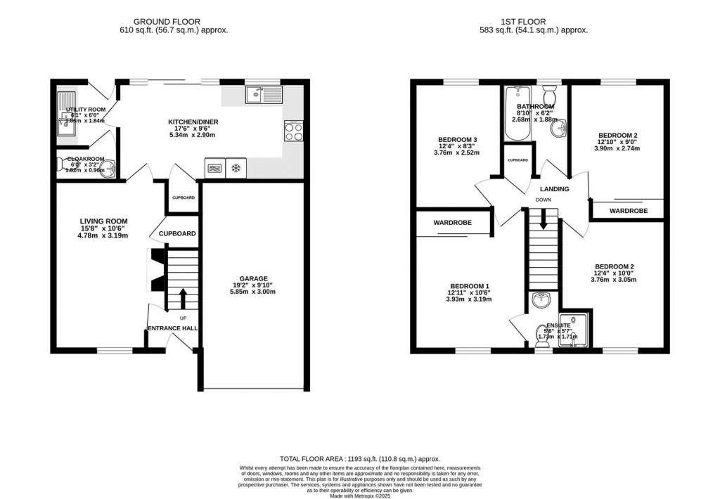 Floorplans For Rowbotham Way, Great Oldbury, Stonehouse