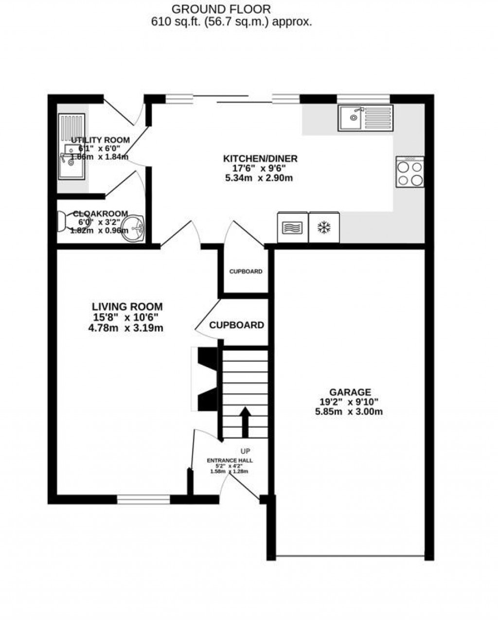 Floorplans For Rowbotham Way, Great Oldbury, Stonehouse