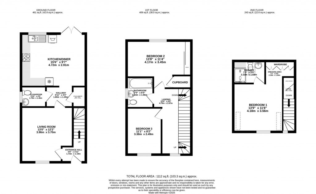 Floorplans For Great Oldbury Drive, Great Oldbury, Stonehouse