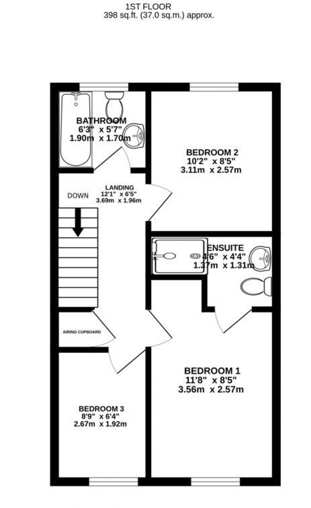 Floorplans For James Sleeman Close, Great Oldbury, Stonehouse