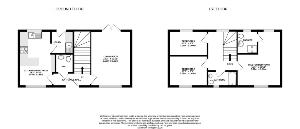Floorplans For Meadow Brown Road, Coombe Hill, Tewkesbury