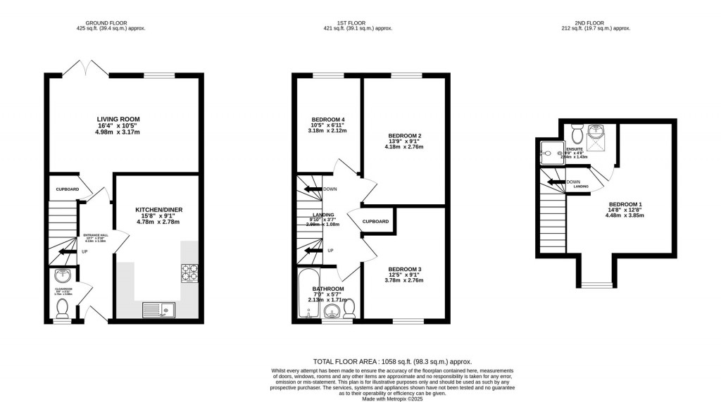 Floorplans For De Lisle Bush Way, Great Oldbury, Stonehouse