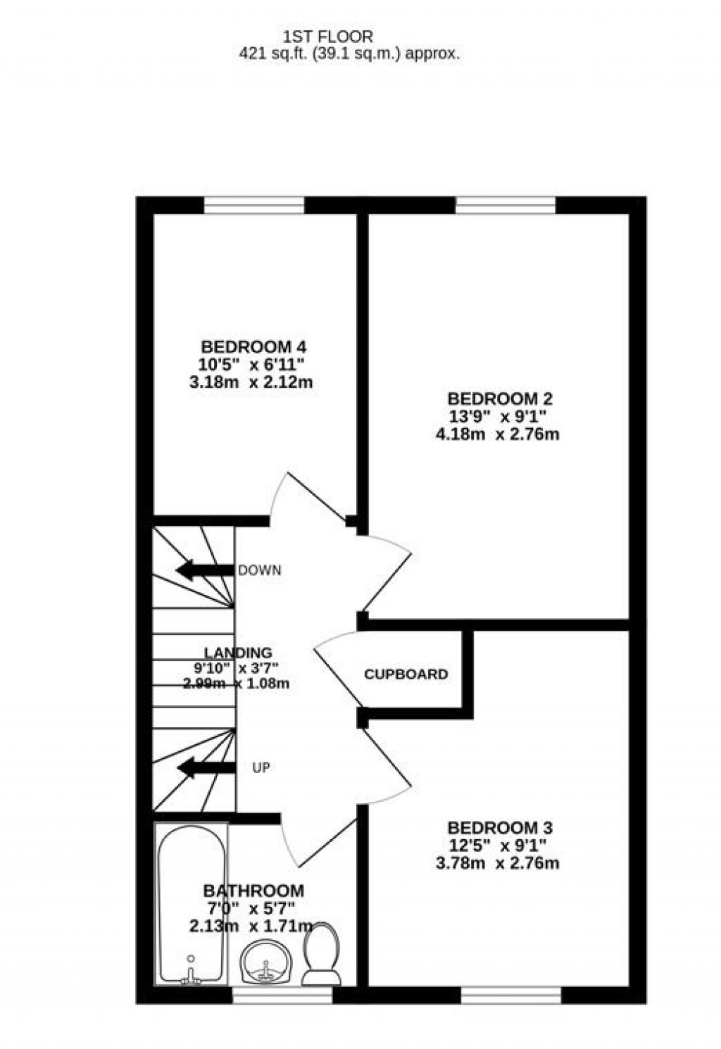 Floorplans For De Lisle Bush Way, Great Oldbury, Stonehouse