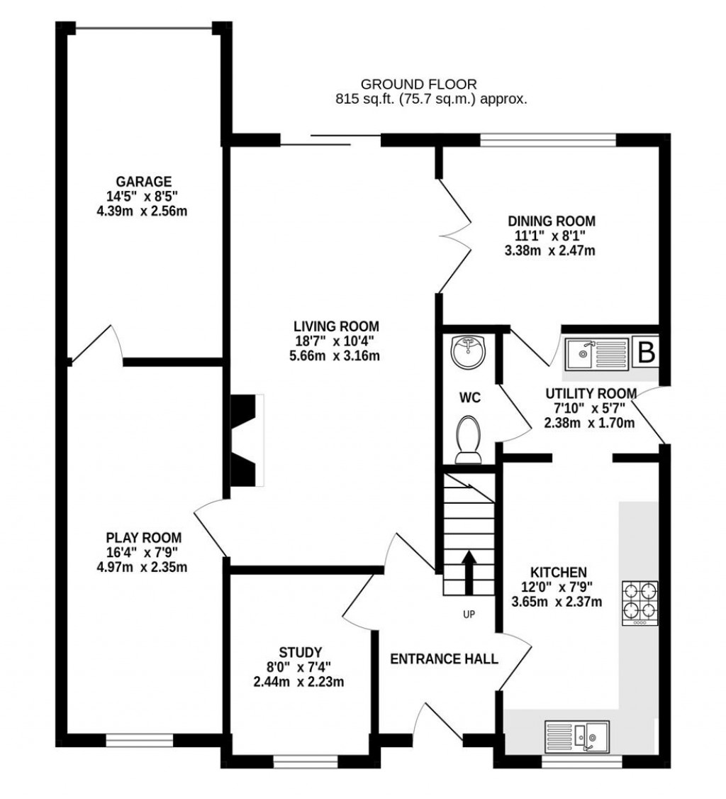 Floorplans For Stocken Close, Hucclecote