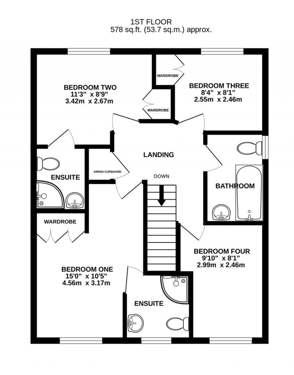 Floorplans For Stocken Close, Hucclecote