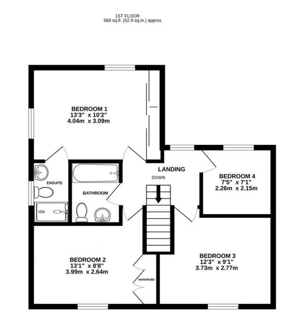 Floorplans For James Sleeman Close, Great Oldbury, Stonehouse