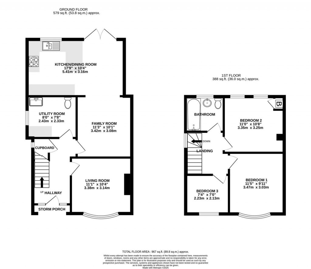 Floorplans For Pirton Lane, Churchdown, Gloucester