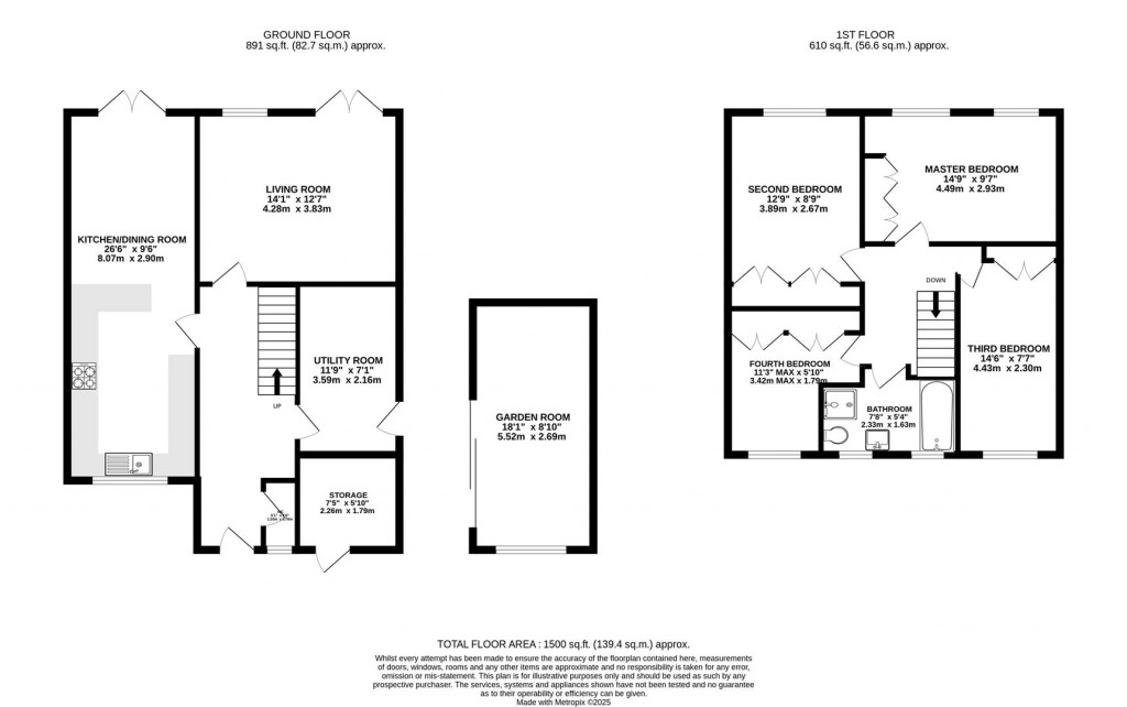 Floorplans For Ansdell Drive, Brockworth, Gloucester