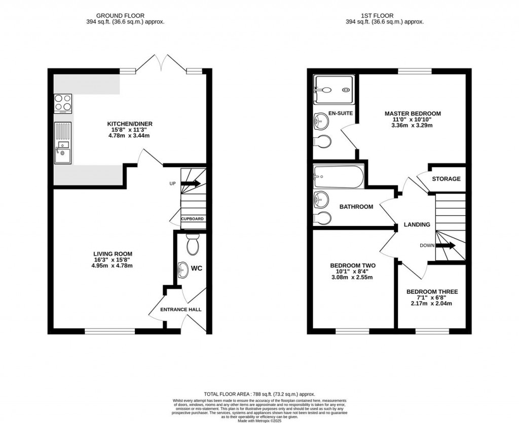Floorplans For Cartwright Road, Churchdown, Gloucester