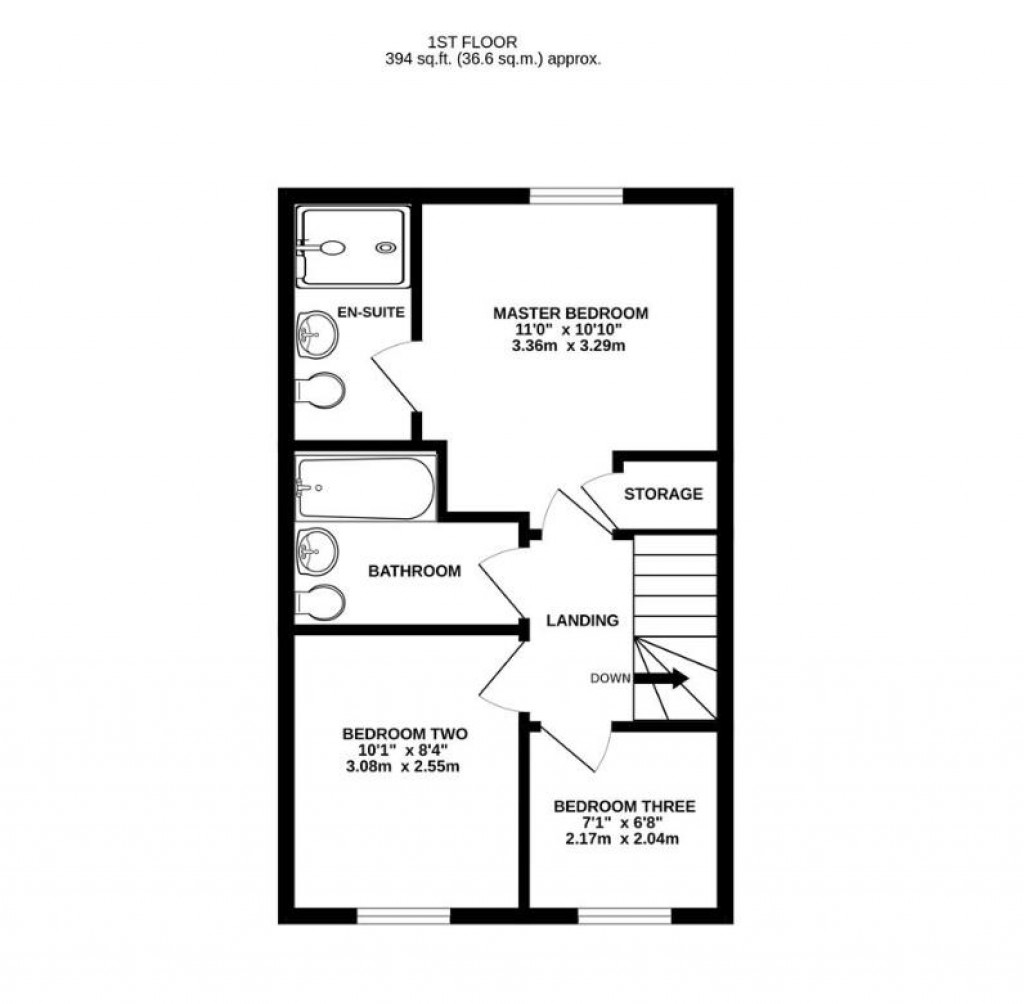Floorplans For Cartwright Road, Churchdown, Gloucester