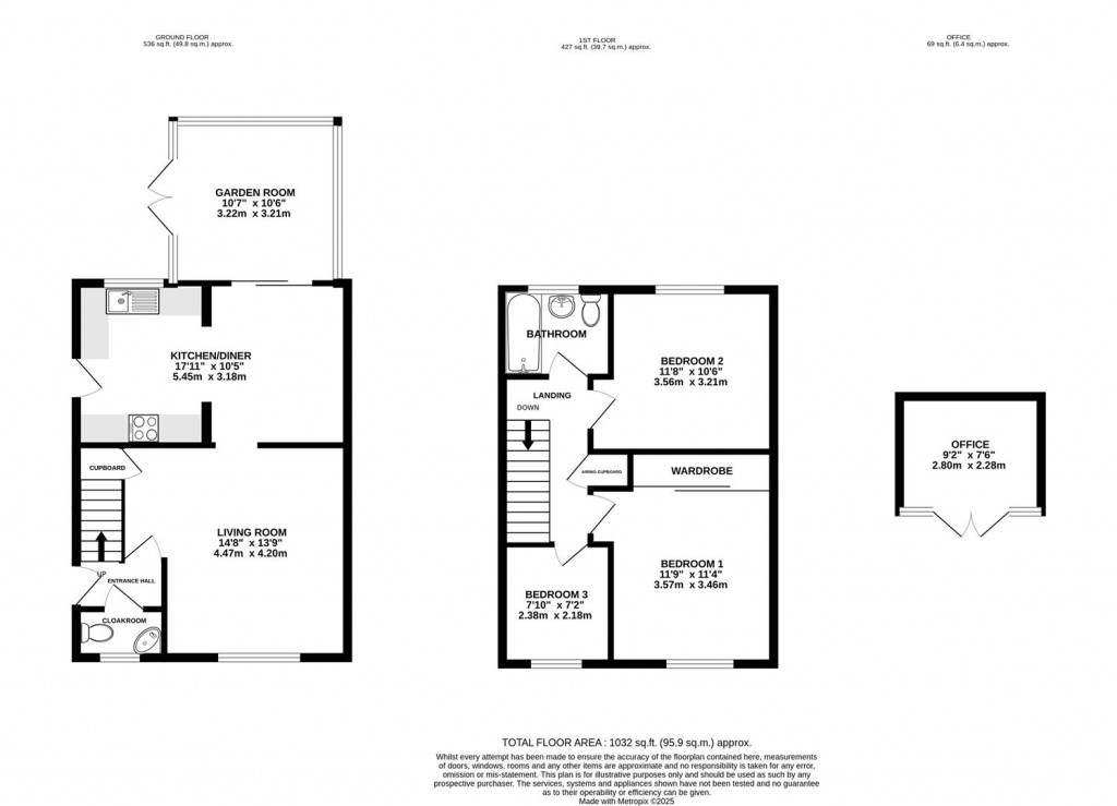 Floorplans For The Bassetts, Cashes Green, Stroud