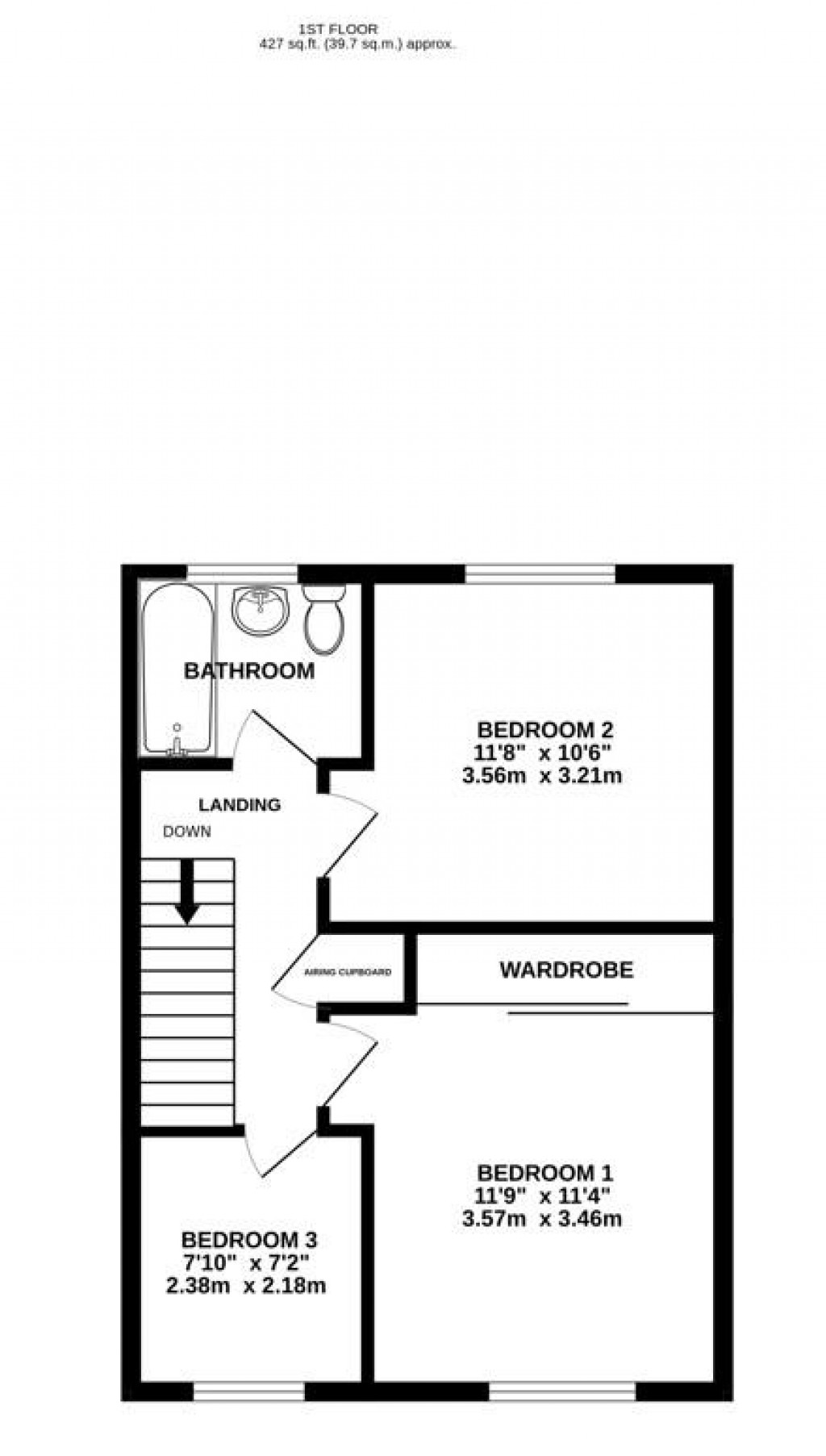 Floorplans For The Bassetts, Cashes Green, Stroud