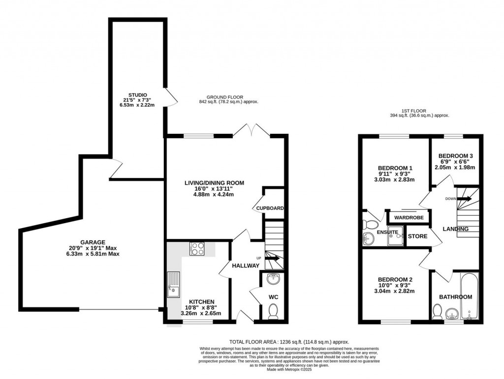 Floorplans For Bulford Close, Hucclecote, Gloucester