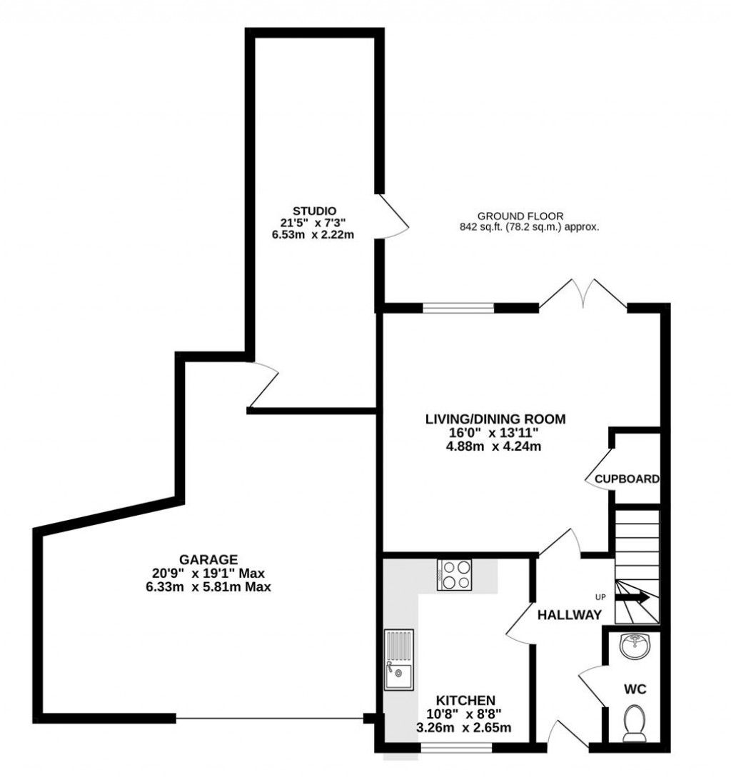 Floorplans For Bulford Close, Hucclecote, Gloucester