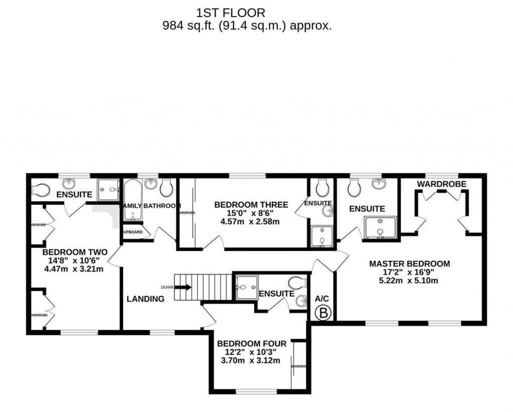 Floorplans For The Orchards, Hucclecote, Gloucester
