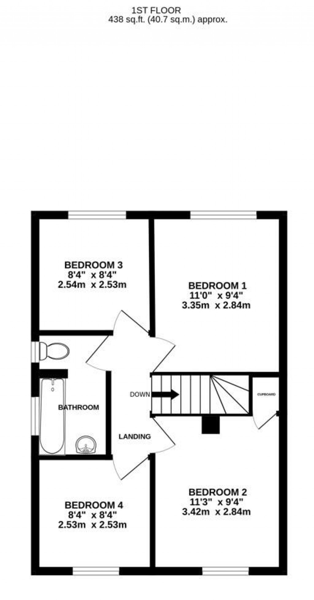 Floorplans For Rosedale Avenue, Stonehouse
