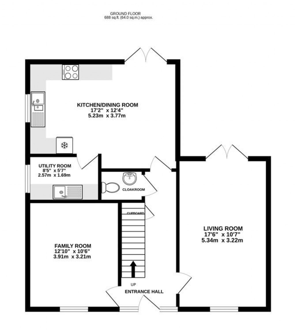 Floorplans For Whatling Way, Cam, Dursley
