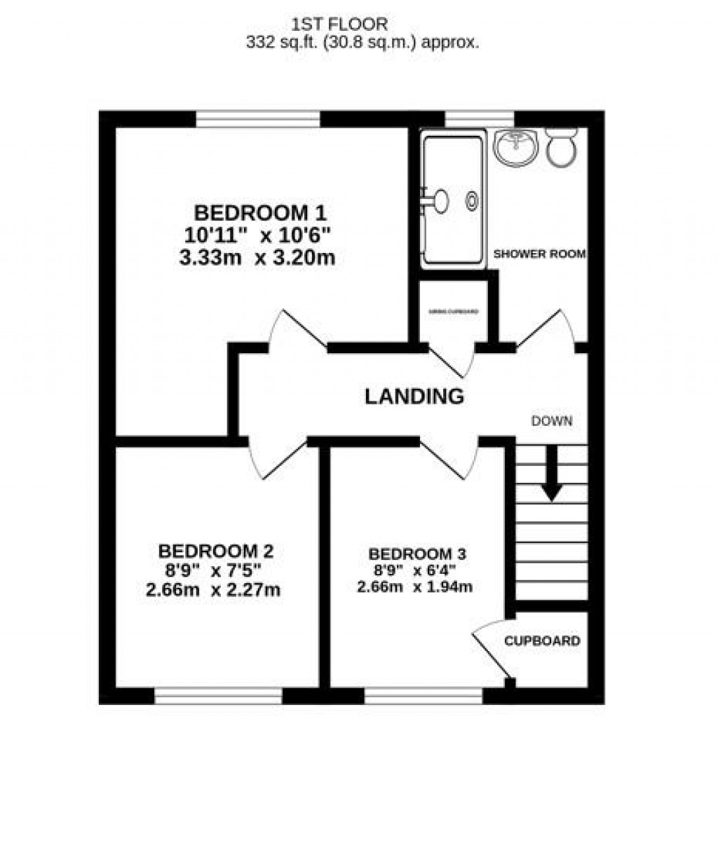 Floorplans For Abbots Way, Stonehouse