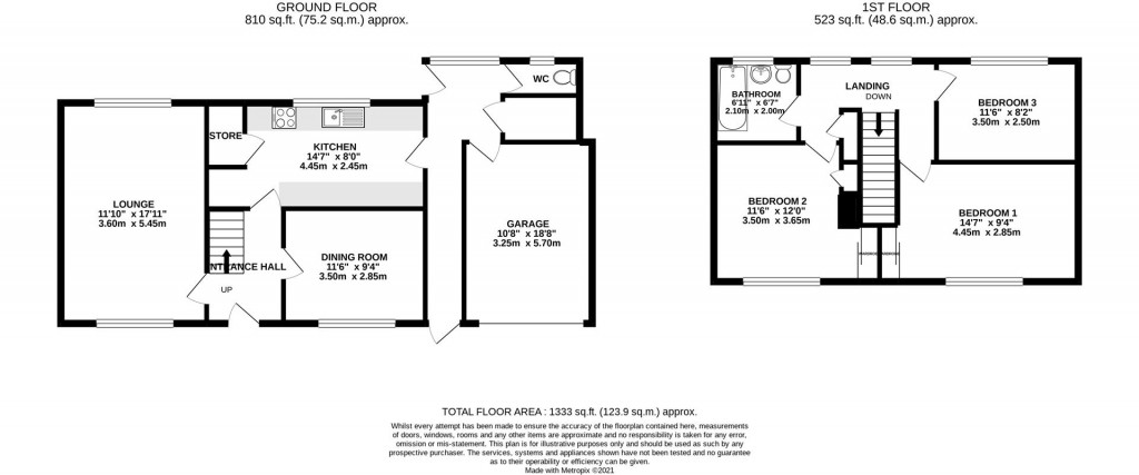 Floorplans For Lea, Ross-On-Wye