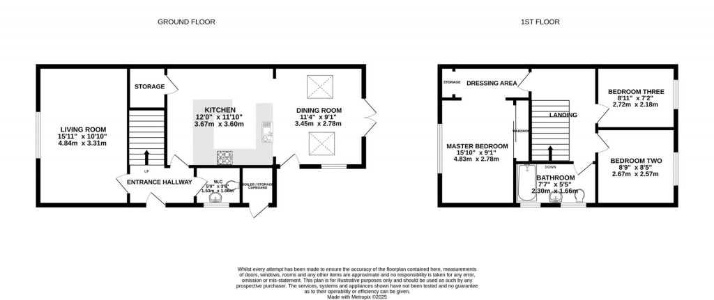 Floorplans For Courtfield Road, Quedgeley, Gloucester