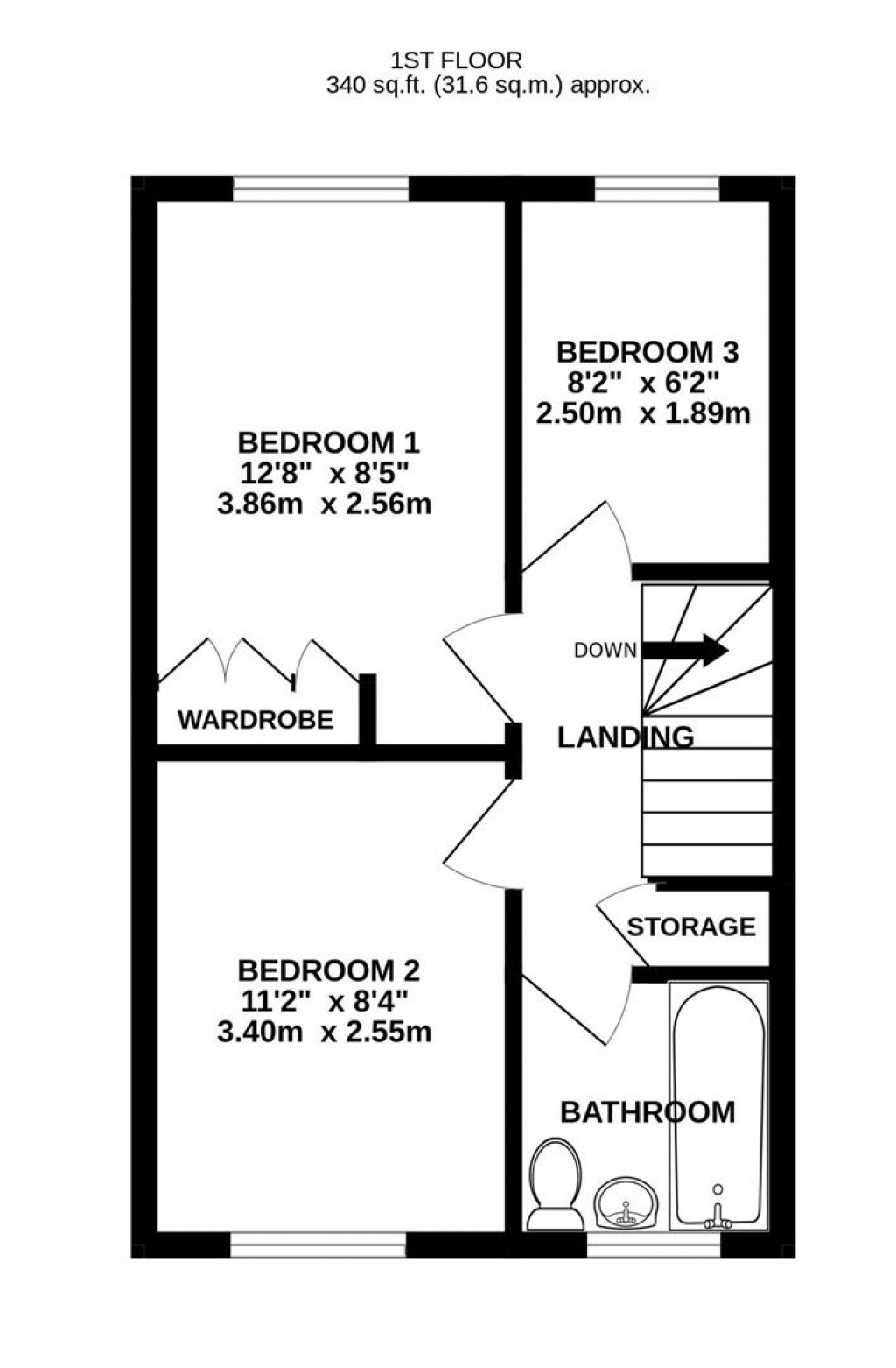 Floorplans For Stocken Close, Hucclecote