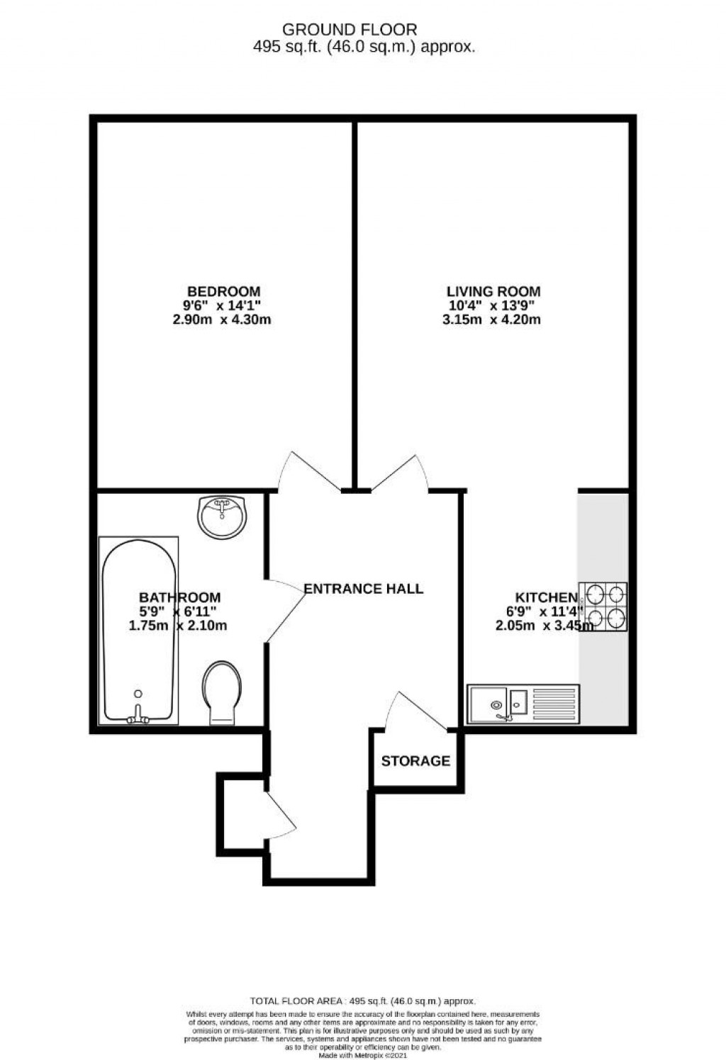 Floorplans For Barge Arm, Gloucester Docks