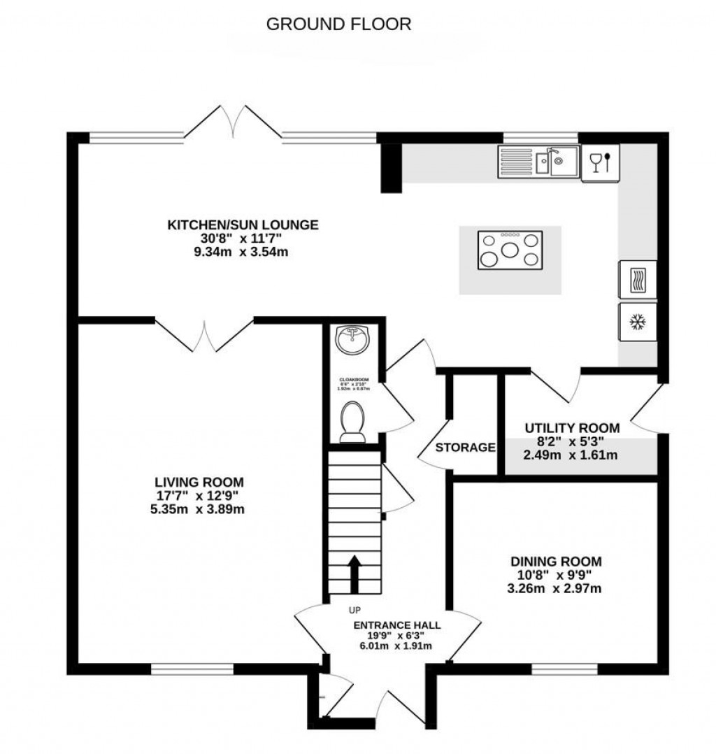 Floorplans For Upton's Garden, Whitminster, Gloucester