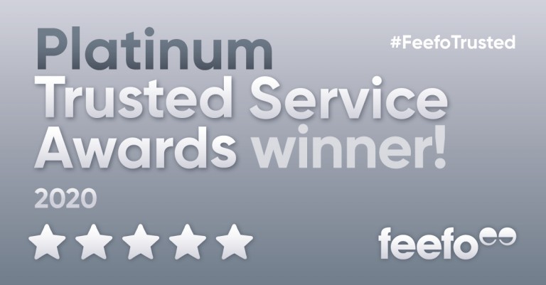 Feefo Platinum Trusted Service Award 2020