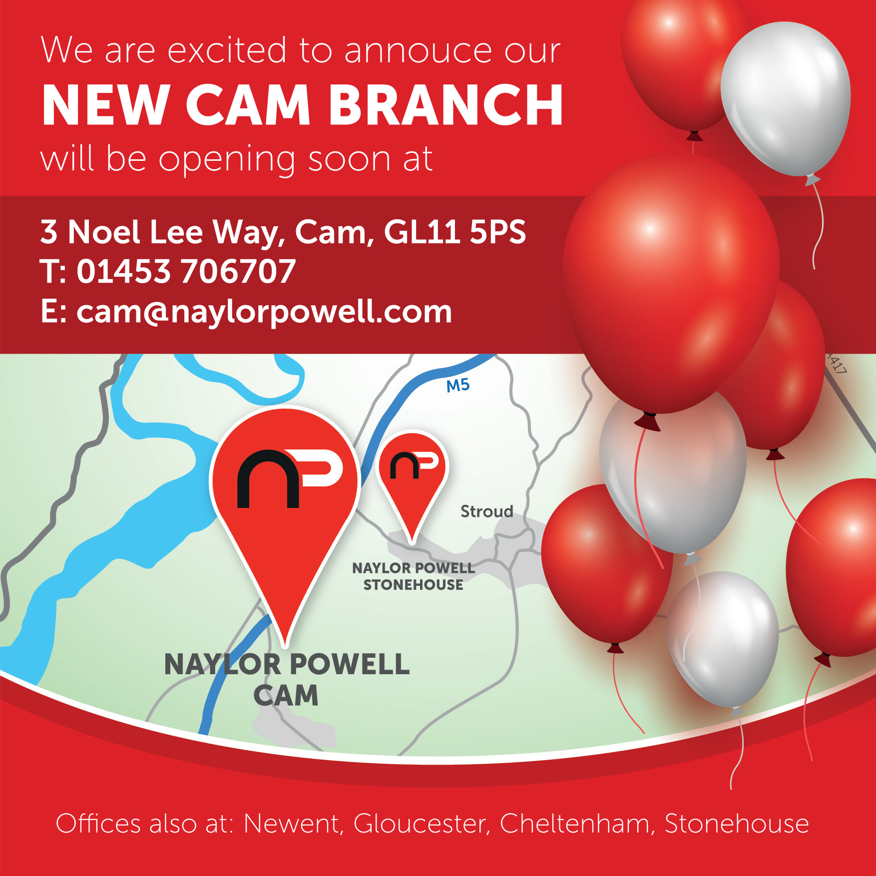 New Branch in Cam Naylor Powell Estate Agents