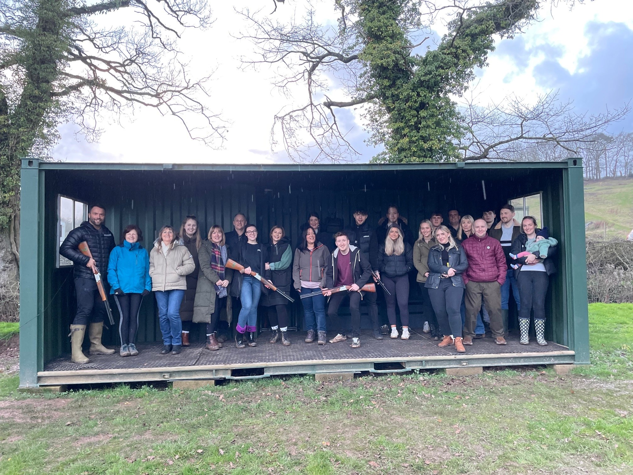 A Team Day Out at Dean Laser Clay Ltd Naylor Powell Estate Agents