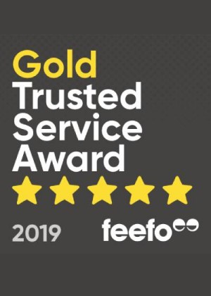 Feefo Gold Trusted Service Award 2019
