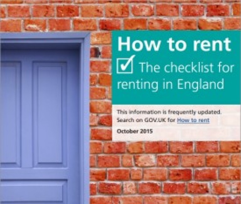 The checklist for renting in England